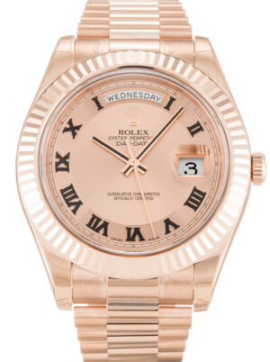 Rolex Day-Date II 40mm Rose Dial 218235
