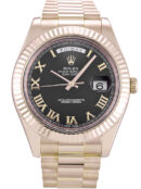 Rolex Day-Date II 40mm Black Dial 218235