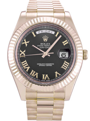 Rolex Day-Date II 40mm Black Dial 218235