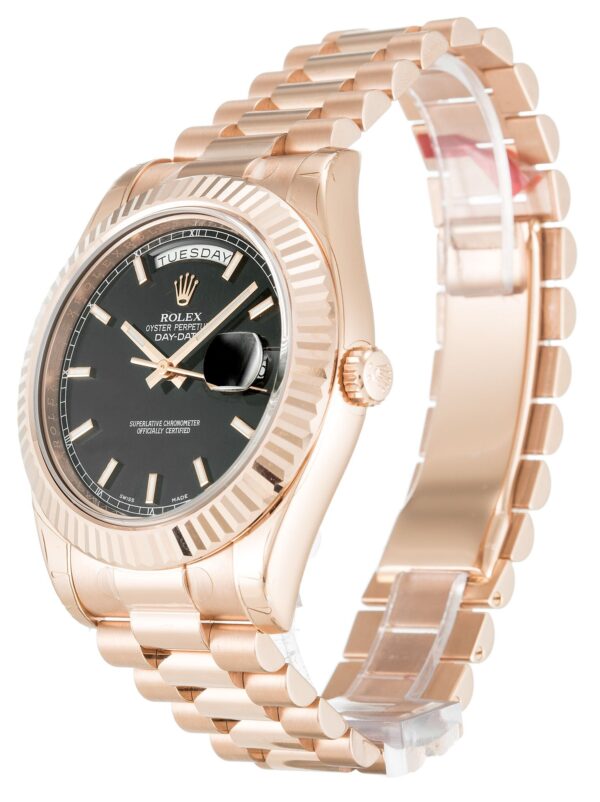 Rolex Day-Date II 40mm Black Dial 218235-2 - Image 2