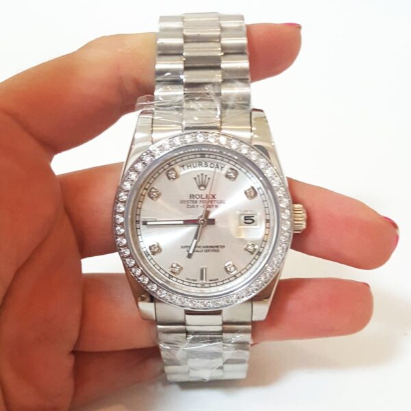 Rolex Day-Date 36mm Silver Dial 118346 - Image 3