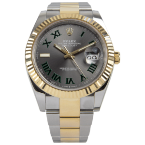 Rolex Datejust II 41mm Rhodium Dial 126333 “Wimbledon” Two-Tone Oyster